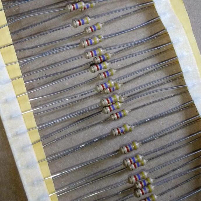 4K7 K 4 K 7 OHM 1/4W RESISTOR WERSTAN MADE IN JAPAN AUDIO RF STX27