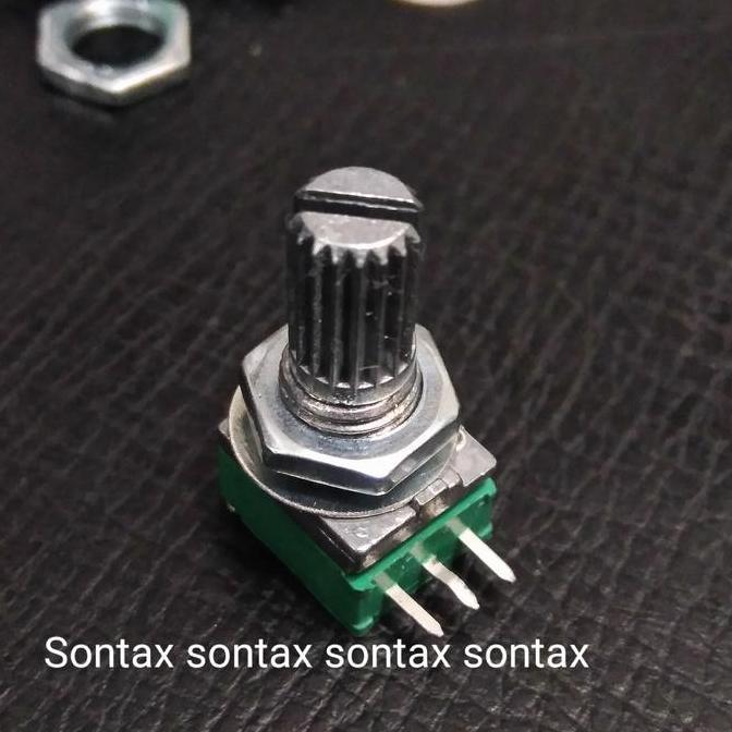 B50K B 50K 50 K POTENSIO POT 3PIN VOLUME MONO MODEL ALPS HIJAU STX27