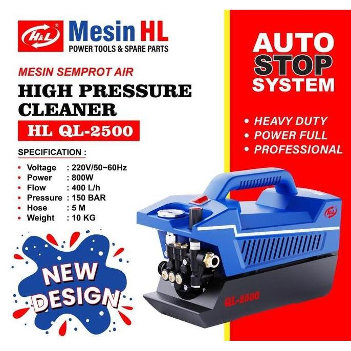 // JET CLEANER H&L QL250 QL 2500 MESIN CUCI STEAM MOTOR MOBIL AC *