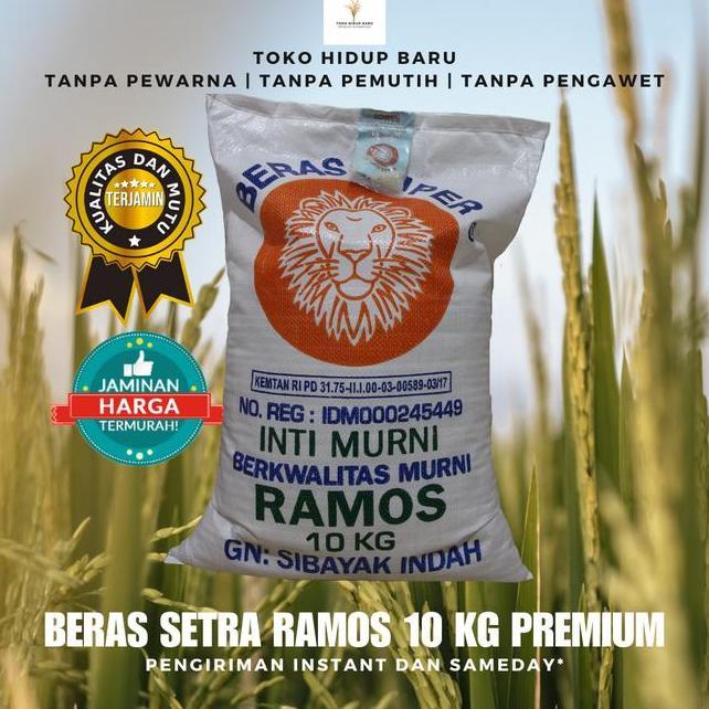Beras Setra Ramos 10 Kg Cap Kepala Singa
