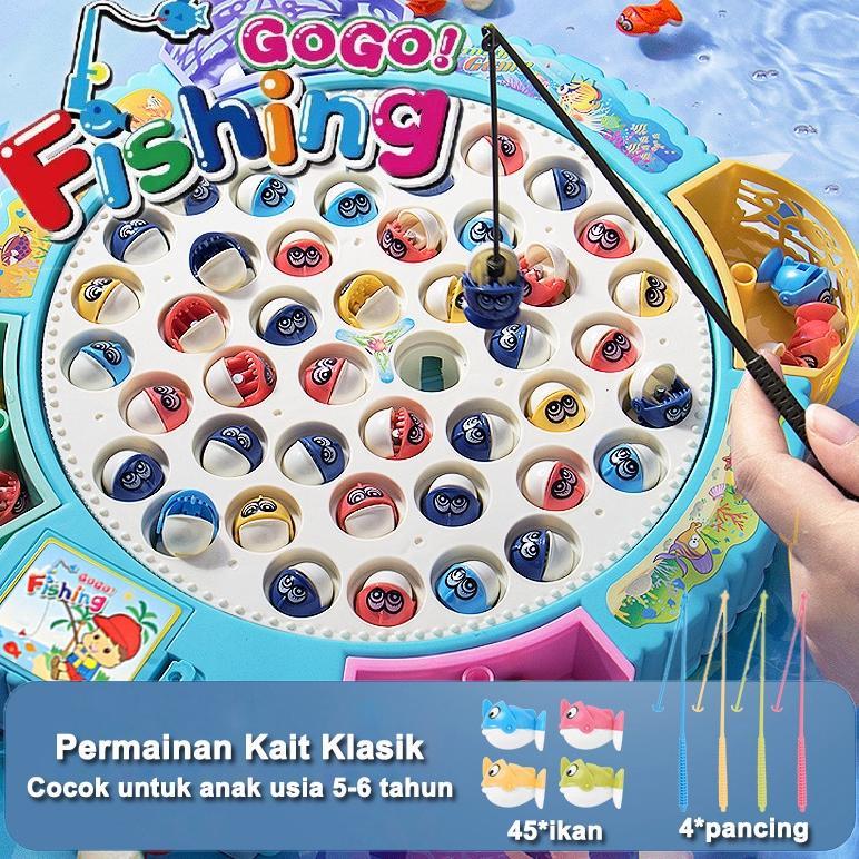 45 mainan pancing anak-anak ukuran besar PCS mainan anak-anak ukuran besar mainan pancing musik perm