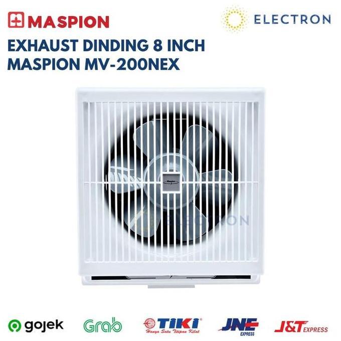 Maspion Mv200 Mv200Nex Mv 200 Nex Mv-200 Exhaust Fan Dinding 8 Inch Baru