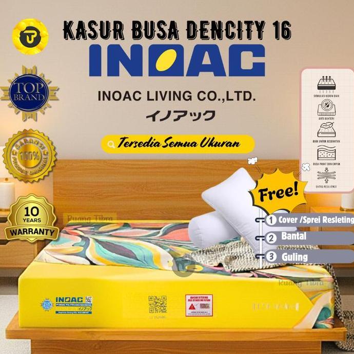 6NAMBANGANOFFICE - KASUR BUSA INOAC EPV DENSITY 16 ORIGINAL GARANSI 10 TAHUN FURNITURE ASLI - FREE B