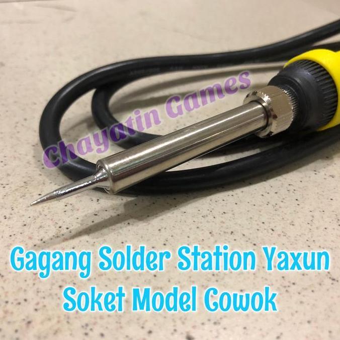 Gagang Solder Station Original Merk Yaxun Model Soket Cowok