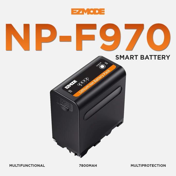 - Ezmode Smart Battery Np-F970 Support Powerbank - 7800Mah