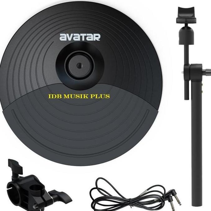 CYMBAL AVATAR 10" DUAL-ZONE CYMBAL WITH CHOKE UNIVERSAL EXPANSION CYMBAL BUNDLE FOR ELECTRONIC DRUM 
