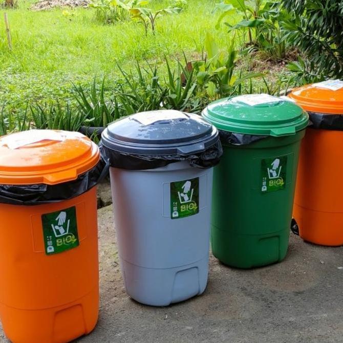 TEMPAT SAMPAH BESAR 120 LITER + RODA GREEN LEAF 2120/BAK SAMPAH/TONG