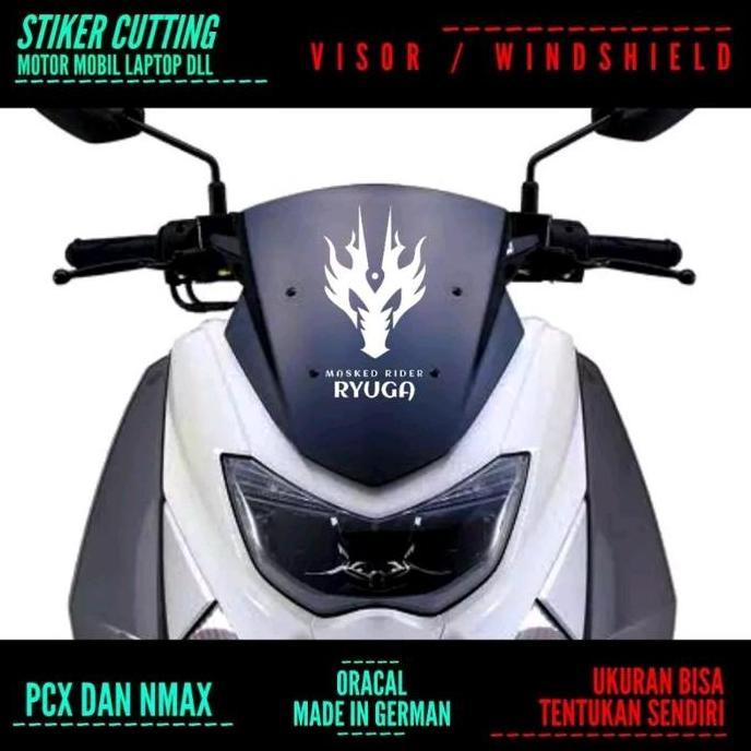 STIKER CUTTING MASKED RIDER RYUGA/STICKER CUTTING VISOR PCX NMAX Motorcycle