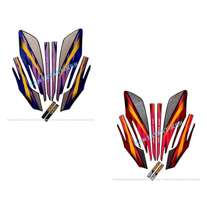Striping Motor Honda GL Max 1993 ungu