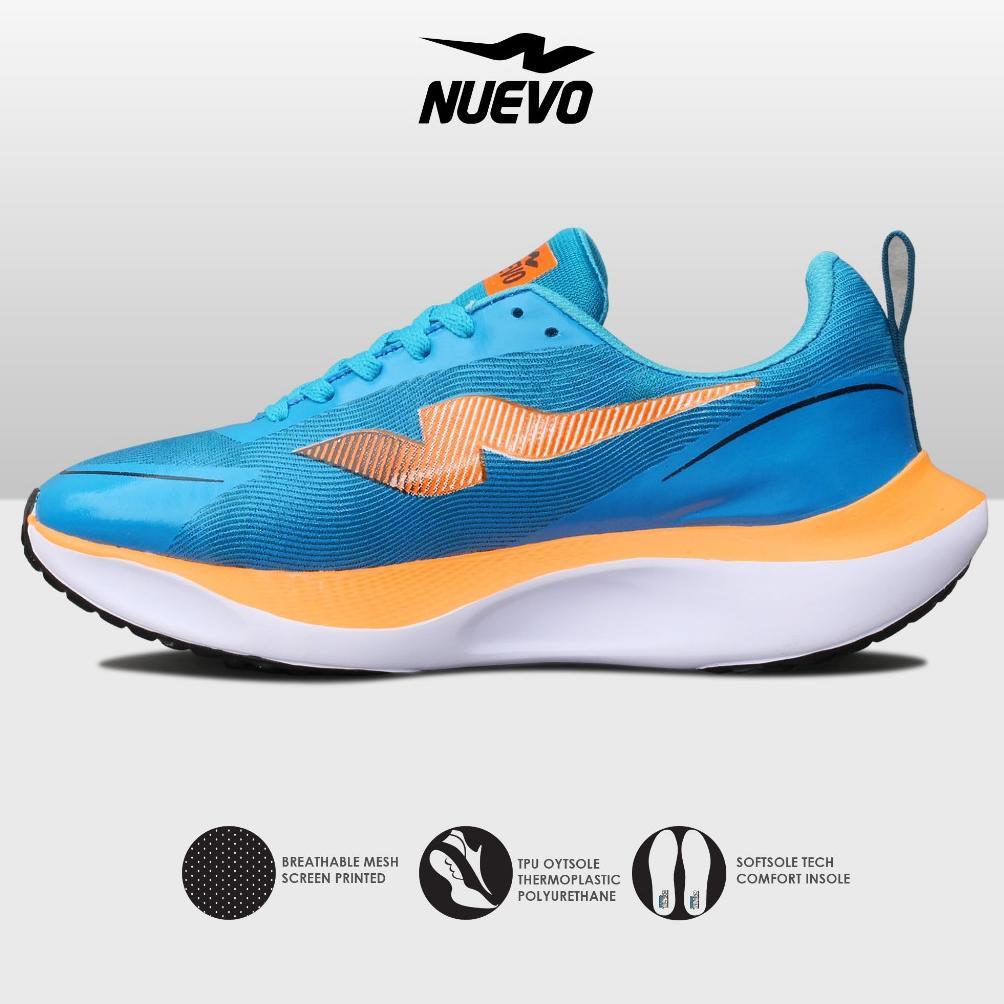 NEW Sepatu Lari Pria NUEVO - Wilmax | Running Shoes Jogging Olahraga Ringan Murah