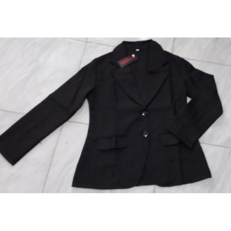 new deals blazer wanita kantor bahan kain formal