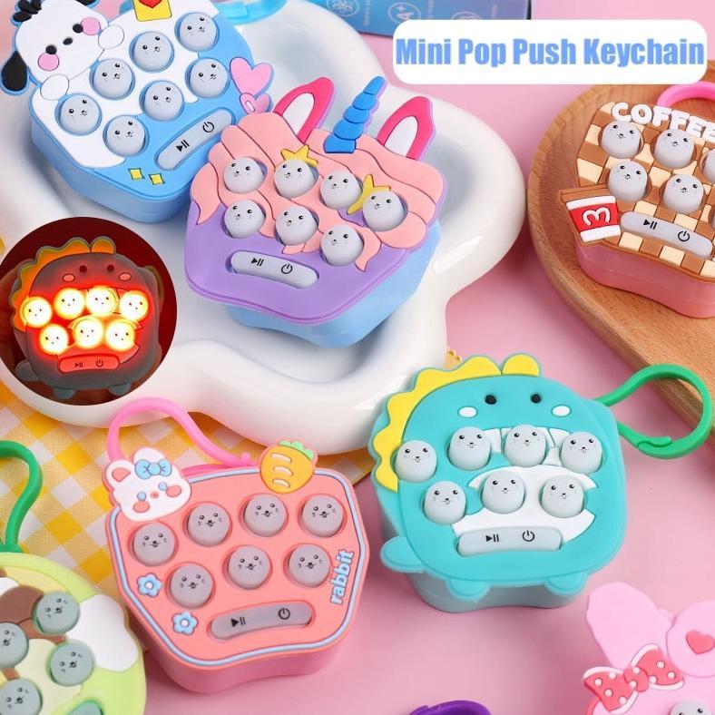 WAJIB PUNYA FIDGET TOYS GANTUNGAN KUNCI MAINAN GAME POP IT ELEKTRIK MINI POP PUSH