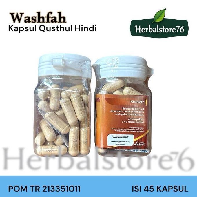 Mns- Kapsul Qustul Hindi Isi 45 Kapsul Qusthul Bpom