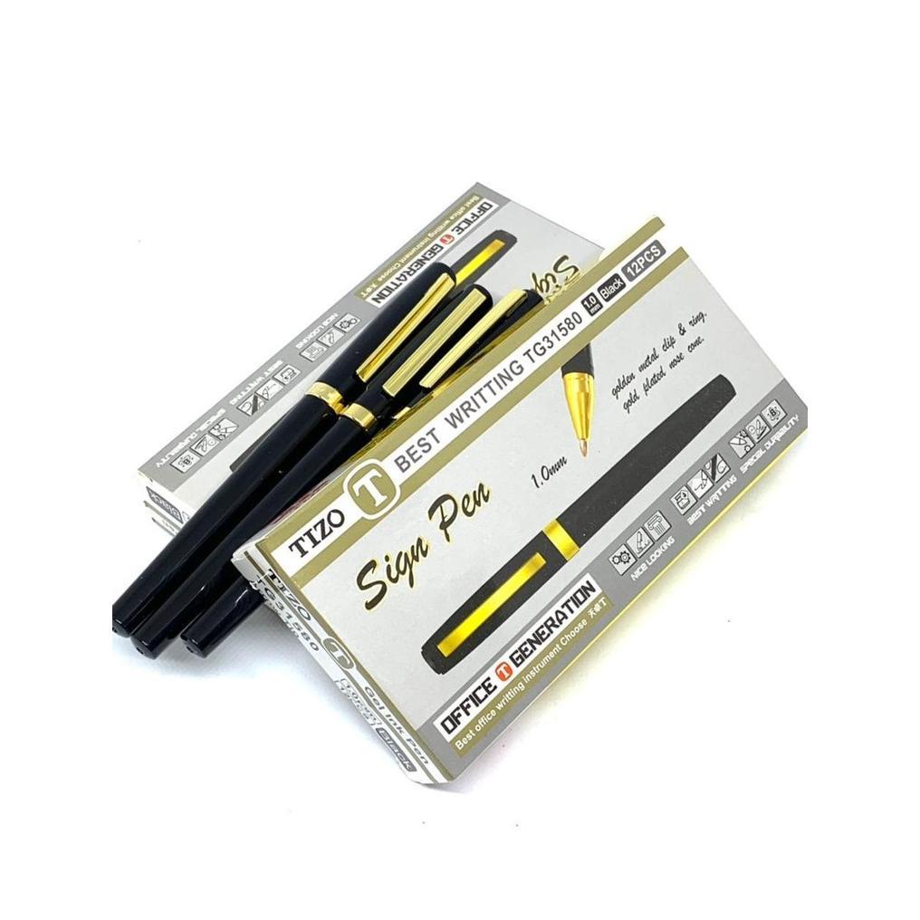 Ballpoint / Sign Pen / Pulpen Tizo Tg31580 1.0Mm Hitam / Lusin