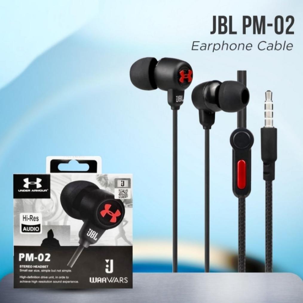 HOT SALE [PROMO] JBL PM-02 ORI HEADSET HI-RES AUDIO STEREO SUPER BASS ADA MIC BISA BUAT TELP EARPHON