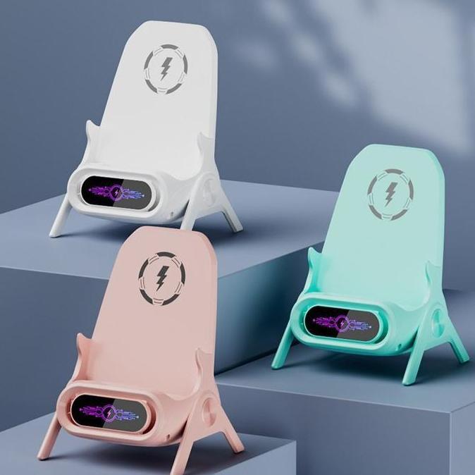 Cuci Gudang Holder Charger Wireless Dudukan Fast Charging Magnetic 15W Stand Dock Docking Smartphone