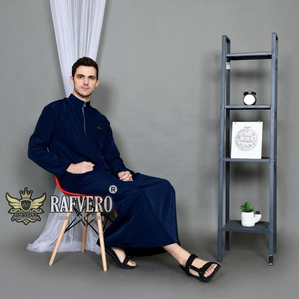 Diskon Jubah Khaleed Pria - Jubah Katun Toyobo Premium - Gamis Pria Dewasa Hitam Polos- Gamis Pria T