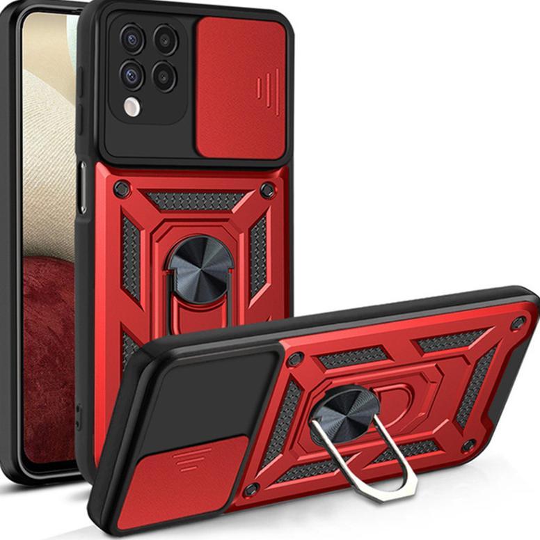 best deals case samsung a12 - m12 case softcase slide armor camera protection case casing hp samsung