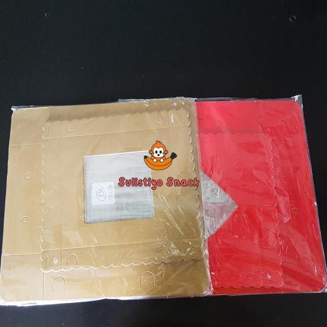 gurih dus kue ukuran 20 x 20 x 7.5 cm