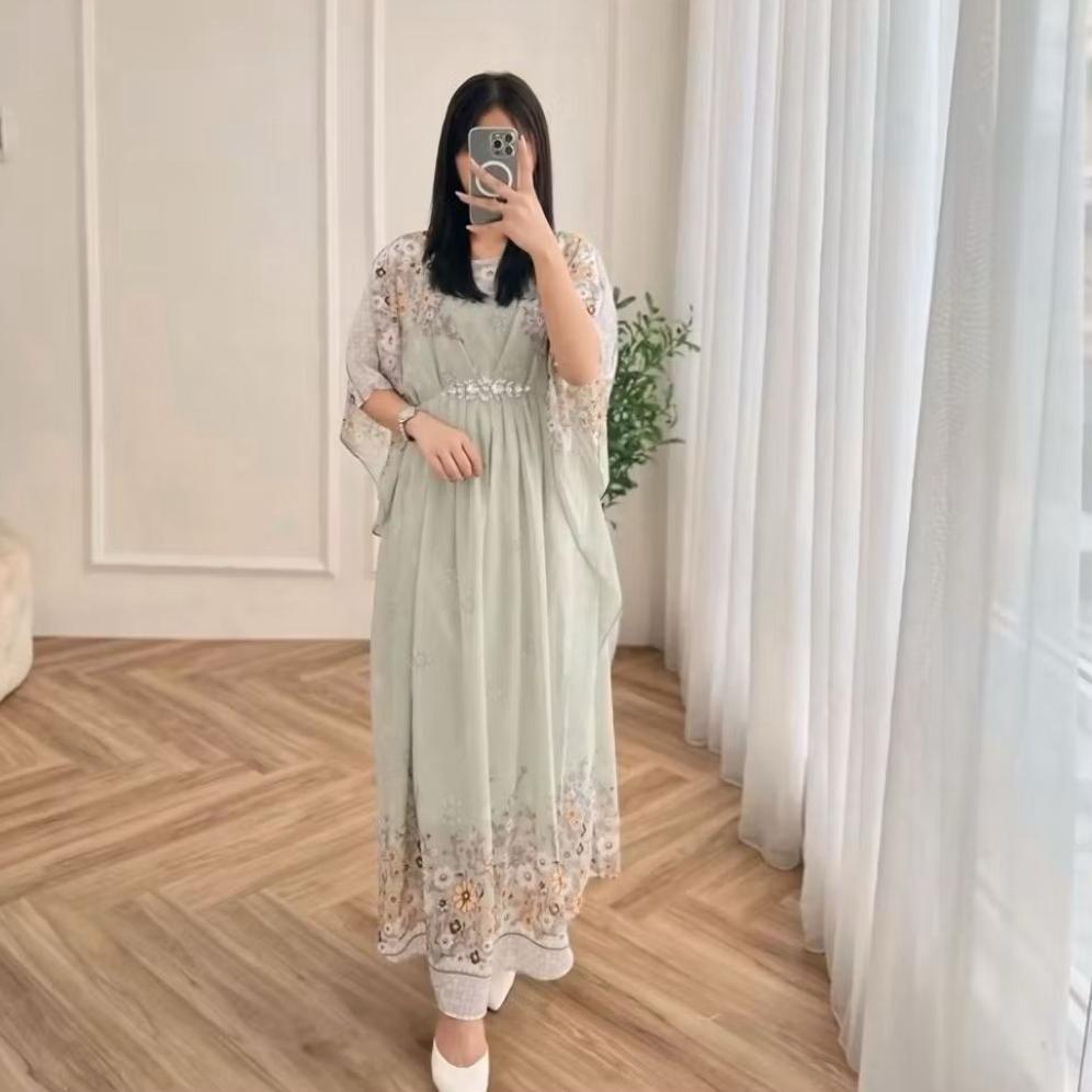 HOT DEALS Raya Kaftan Premium Ceruty Printing Kaftan Lebaran 2026 Mewah Elegant Kaftan Motif Mewah