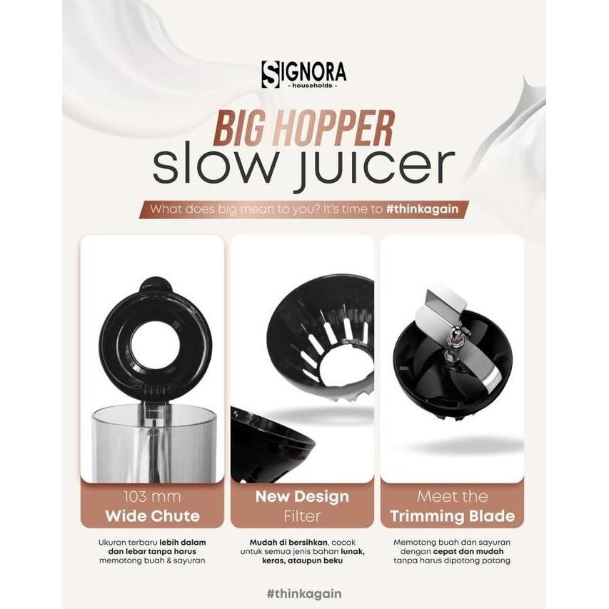 Bayugetroas - Big Hopper Slow Juicer Signora / Slow Juicer Signora