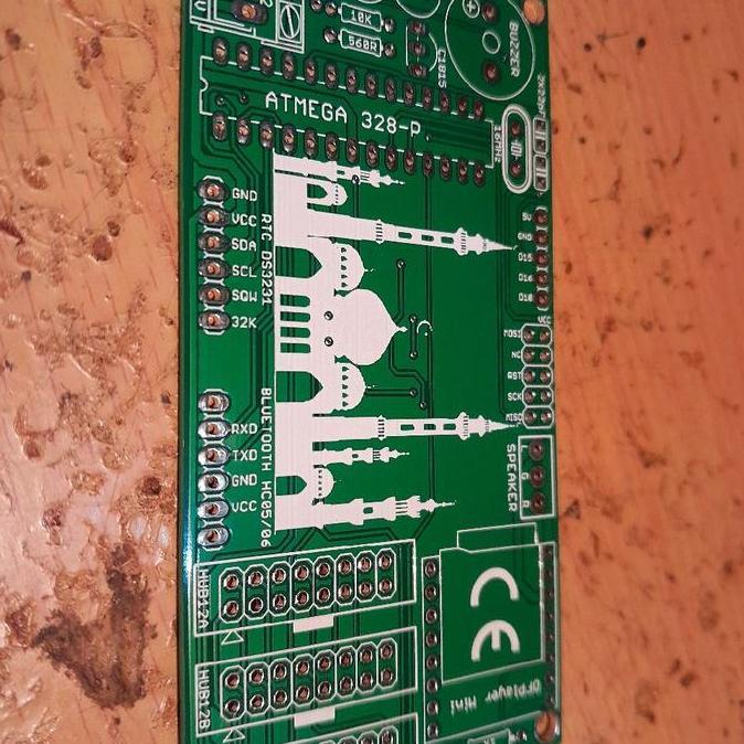 PCB ARDUINO ATMEGA328 ATMEGA 328 RTC MP3 P10 3X HUB-12 HUB12 JWS CLOCK BBM27