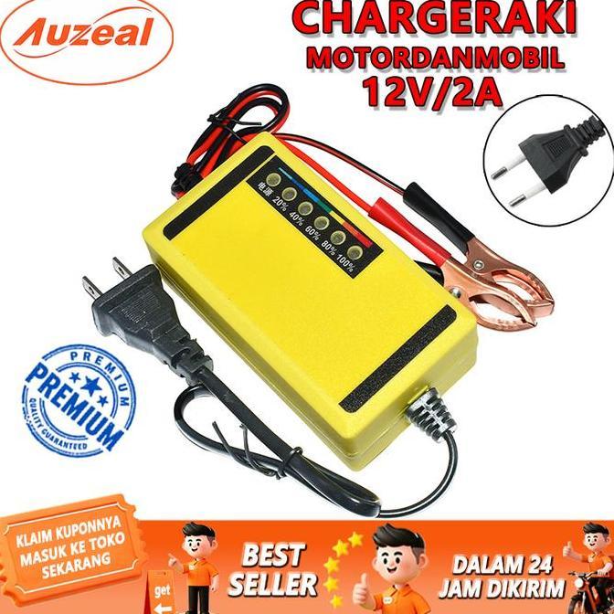 VENOMDAKAR7 - CHARGER AKI PORTABLE 12V 2A/CHARGER AKI 12V3AH-20AH ALAT CAS AKI CAR TRUCK MOTORCYCLE 