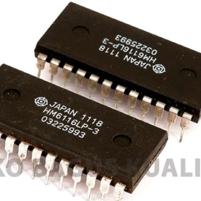 IC HM6116 HM 6116 IDENTIK HM5116 HM 5116 LH 5116 LH5116 RAM STATIC MEMORY SHARP NOS BBM27