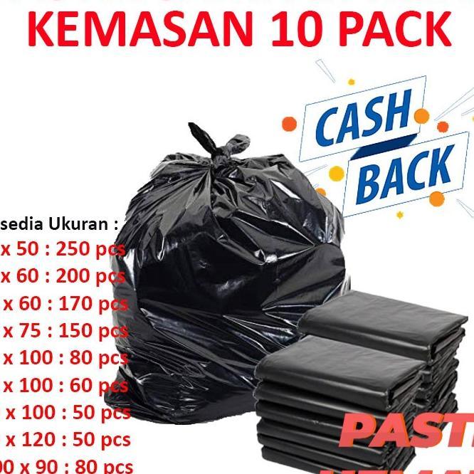 Plastik Sampah Hitam | Kantong Plastik Sampah Hitam | Plastik Sampah 10 Pack