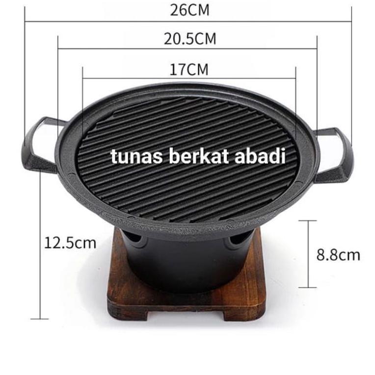 Alat Panggang Bbq Mini / Grill Pan Set Mini Premium Korean Barbeque