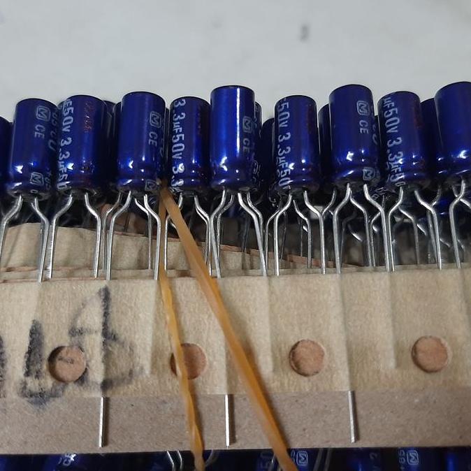 ELKO ELCO 3,3UF 3,3 UF 50V 3.3UF/50V 3.3UF 50V B.P. SERIES PANASONIC BBM27