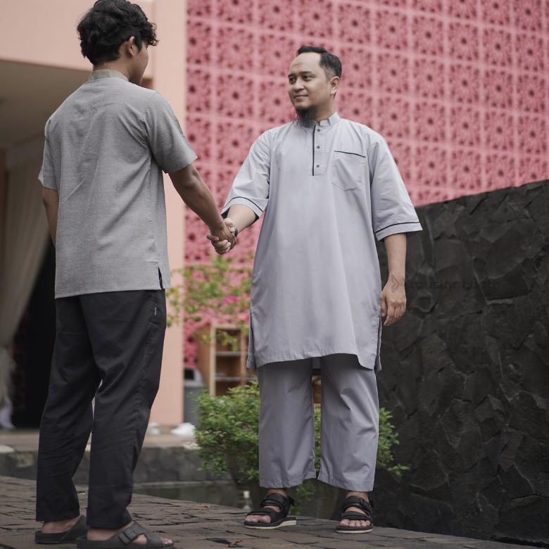 BESTPROMO FREE TASBIH+KOPYAH (JUMBO) Setelan Koko pakistan M-3XL jumbo koko baju dan celana bigsize 