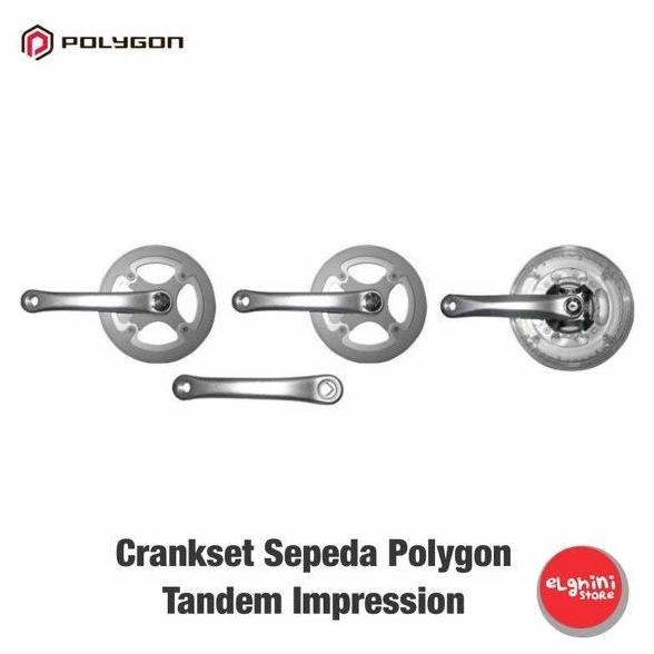 Crankset Sepeda Polygon Tandem Impression