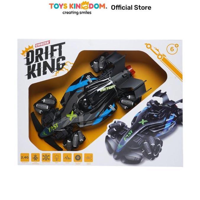 Toys Kingdom Cruzer Drift King Formula Remote Control - Hitam Toys Kids Toy Mainan Kendaraan Dan Rem