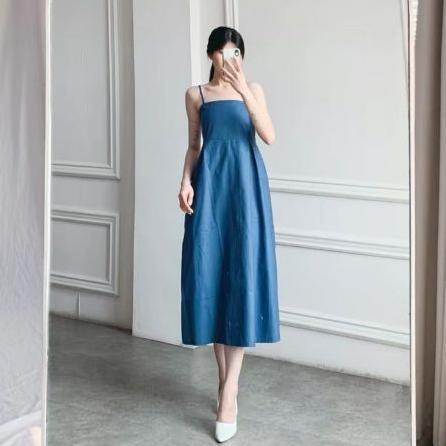 Kualitas Super Premium Napoly Sleeveless Dress Gaun Panjang Wanita Manset Gamis Inner Dress Tanpa Le