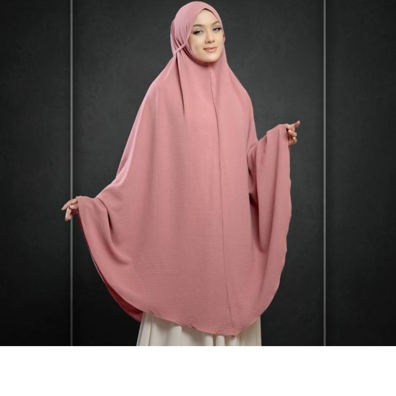 DISKON HIJAB JILBAB BERGO KHIMAR MARYAM JUMBO SYARI CRINKLE AIRFLOW  PREMIUM NON PET XXXXXl (5XL) 12