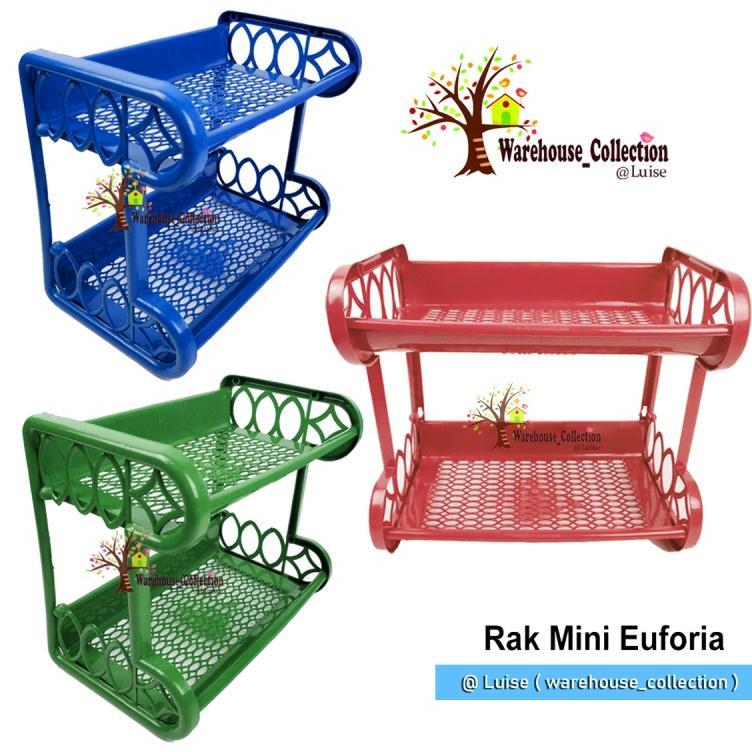 RAK PLASTIK SUSUN 2 / RAK PLASTIK MURAH / RAK BUMBU EUFORIA / RAK SERBA GUNA