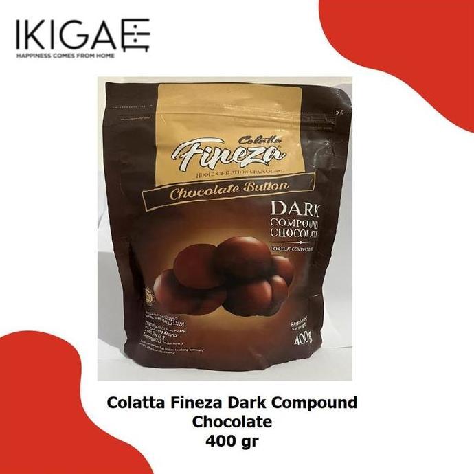 ELIMASANUK - COLATTA FINEZA BUTTON CHOCO /  FINEZA DARK COMPOUND CHOCOLATE 400 GR