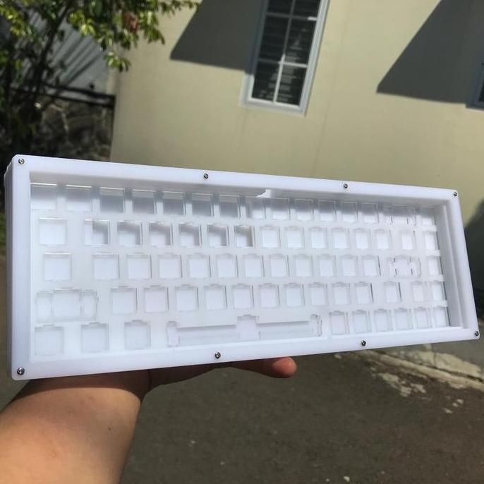 VIRALL CUSTOM CASE ACRYLIC NOIR N1 V2 + PLATE MECHANICAL KEYBOARD //
