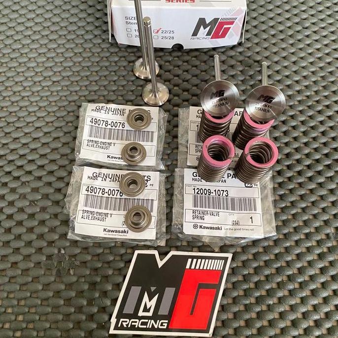 paket klep titanium per klep zx retainer edge ori