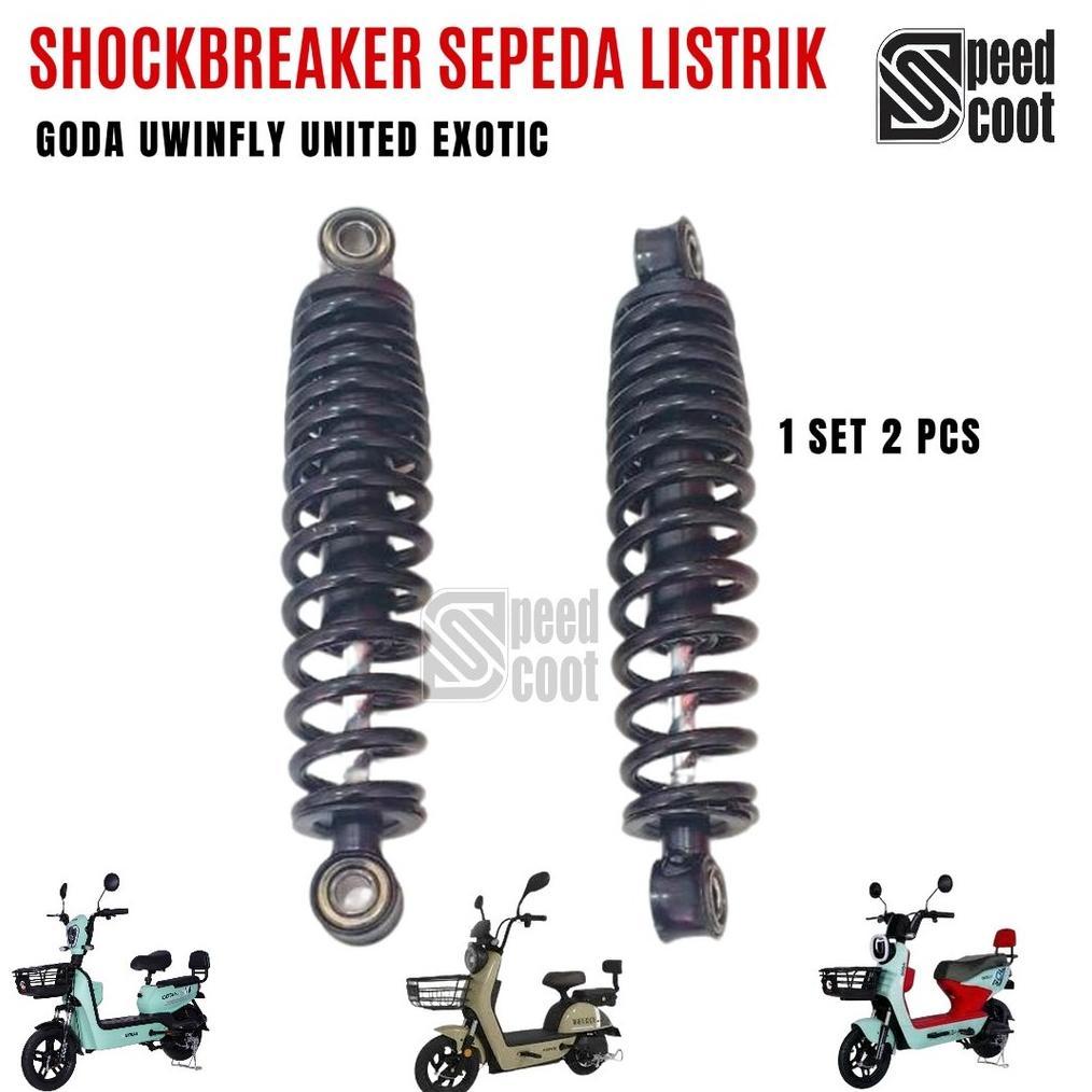 Shock Shockbreaker Belakang Sepeda Listrik U winfly Pasific Exotic Goda United sparepart