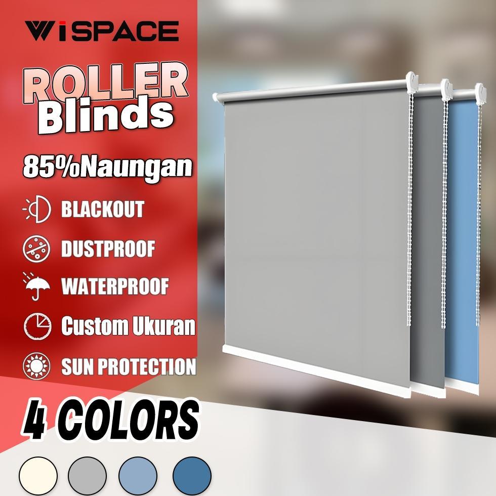 Outdoor Tersedia WISPACE Roller Blind Jendela Roller Blind Roller Blinds Gorden Minimalis 85%Dimout 