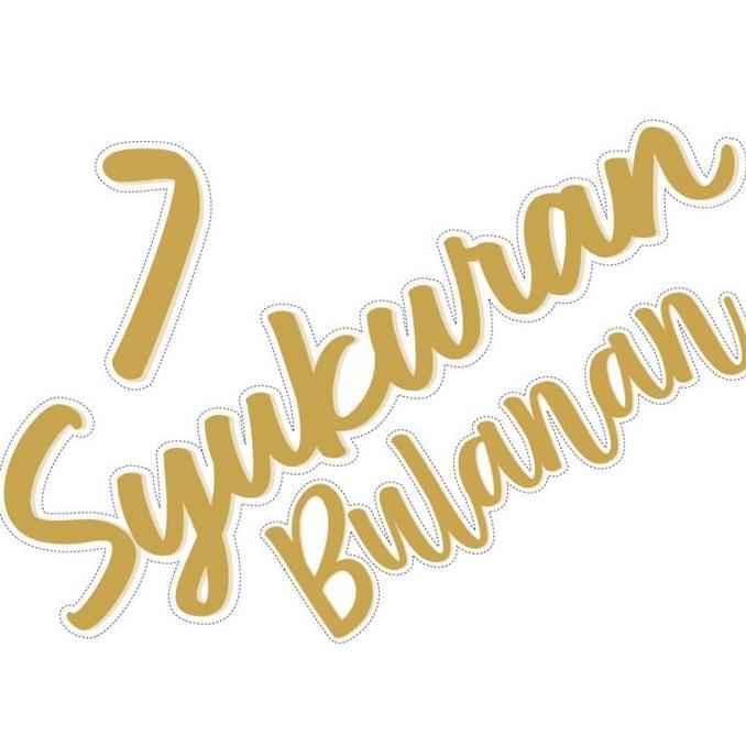 Pilihan- Tulisan Dekorasi Backdrop Syukuran Tasyakuran Aqiqah Khitanan 4 7 Bulanan Bahan Sticker