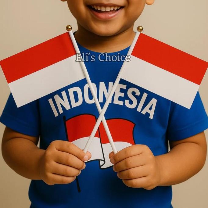 Pilihan- Bendera Merah Putih Kecil Bahan Kain Bendera Indonesia Bendera Tangan Bendera Pawai Hut Ri