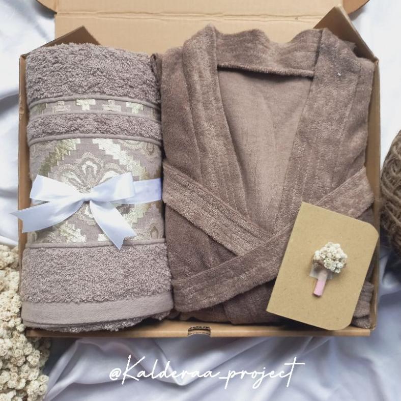 NEW Hampers Handuk Kimono Mandi / Seserahan Handuk Kimono Set / Kado Pernikahan Handuk Mandi Kimono 