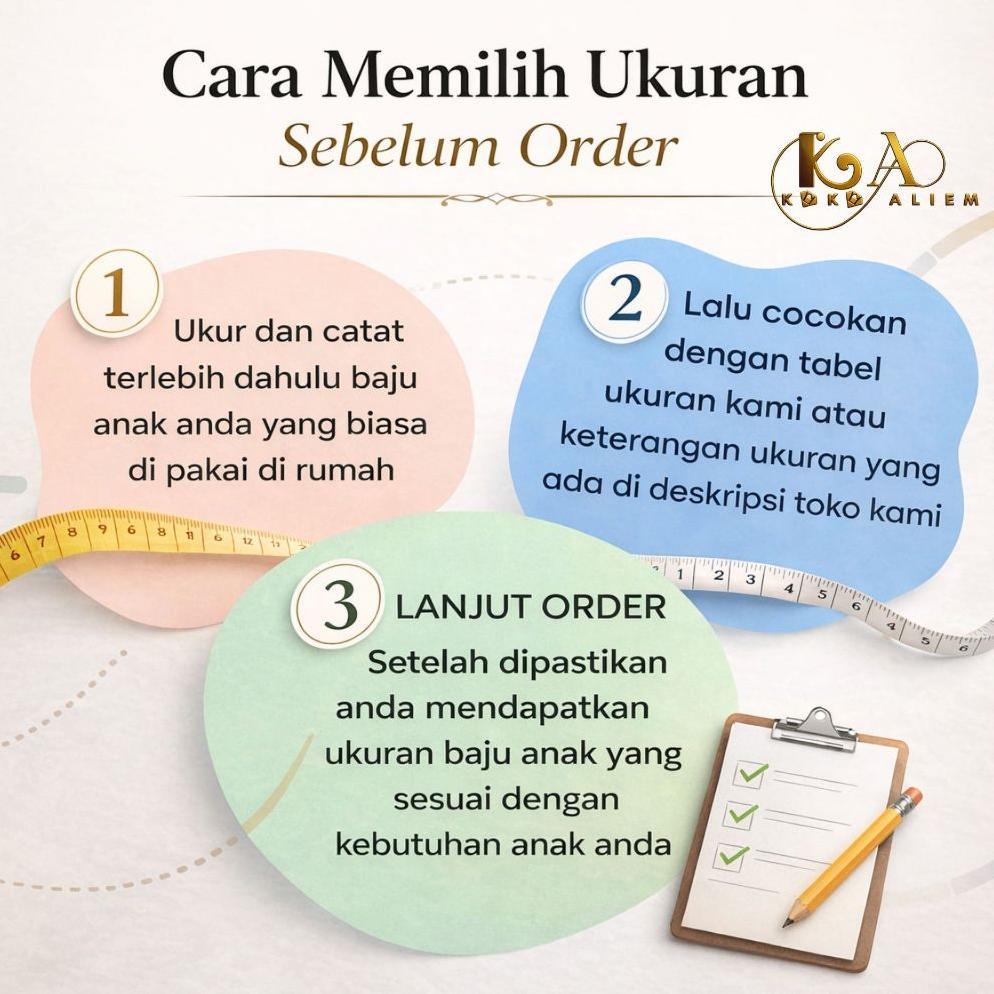 ORIGINAL BORDIR PUTIH Setelan Kurta Klasik Baju Koko Anak Elegan Lengan Panjang Untuk Umur 6 7 8 9 1
