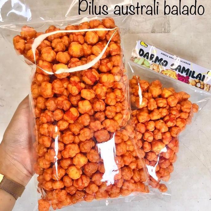 Pilus Jagung 500Gr 250Gr Pilus Australia Arab Trio Balado Gurih Camilan Kiloan Snack Kiloan Cemilan 
