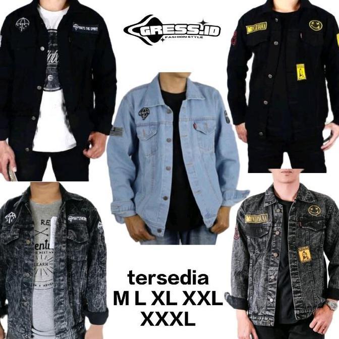 OOTD JAKET JEANS PRIA BORDIR TERLARIS JAKE BAHAN DENIM TEBAL 12 ONS KEREN TANGAN PANJANG COCOK MUSIM