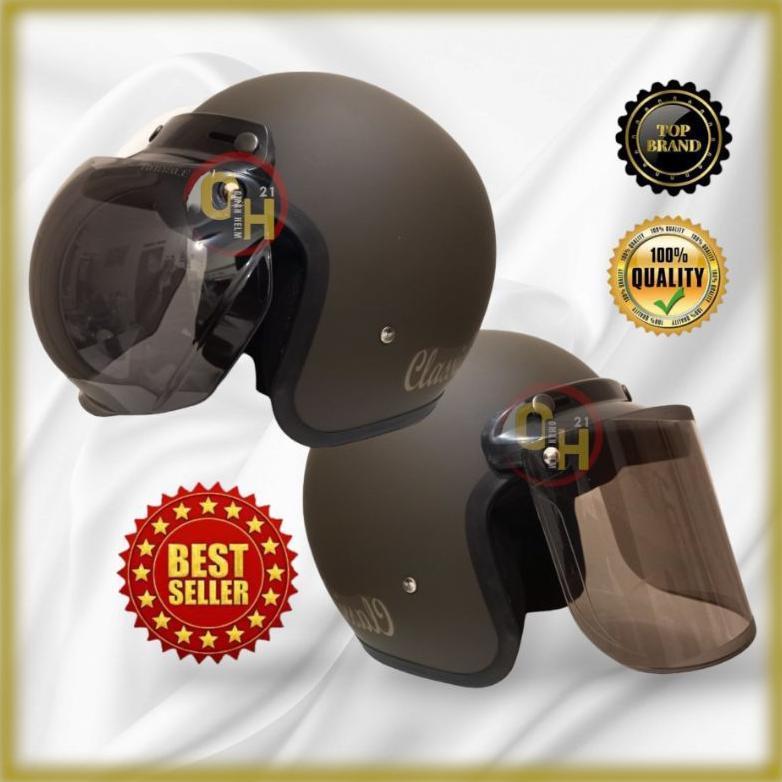 Helm Bogo SNI COKLAT DOFF DEWASA
