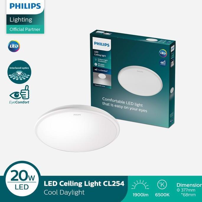 Philips Lampu Baret LED Ceiling CL254 20W 65K Putih